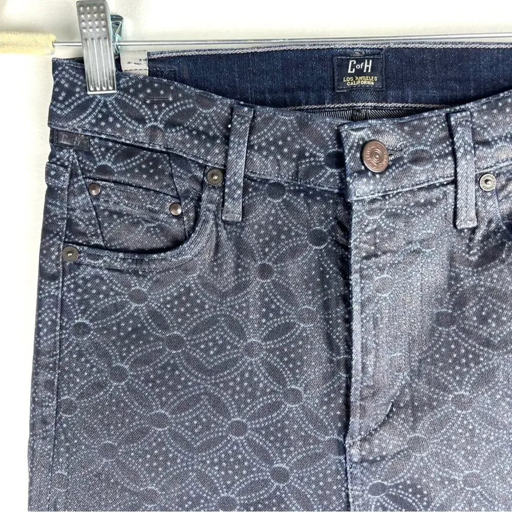 Citizens of Humanity Rocket Coated High-Rise Skinny Jeans 27 Geometric